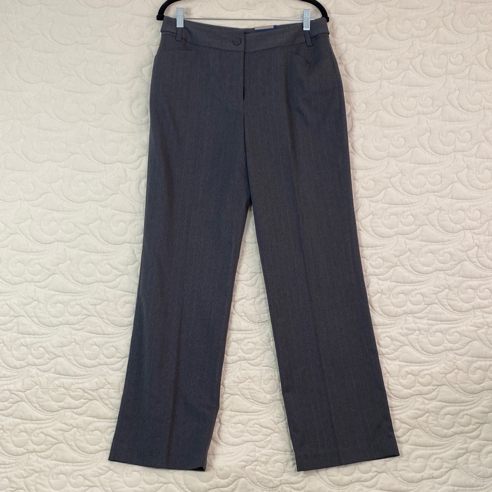NEW Reitmans Dress Pants Straight Leg Grey Trousers Size 9